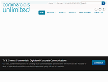 Tablet Screenshot of commercialsunlimited.net